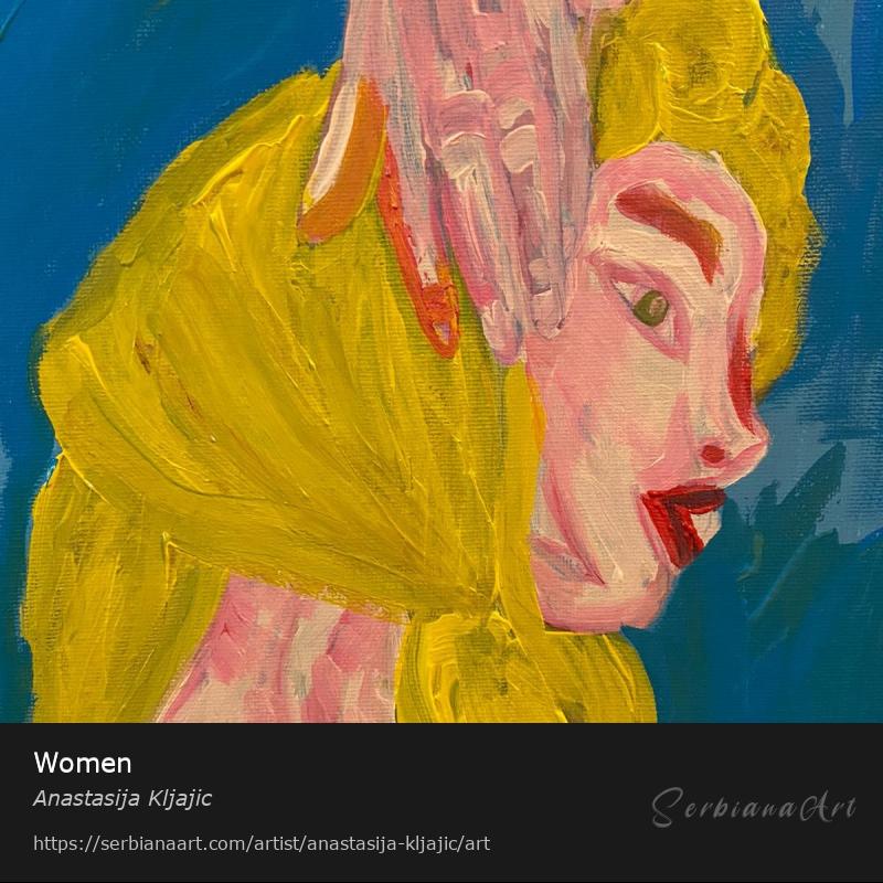 Women, Acrylic/Canvas, Anastasija Kljajic