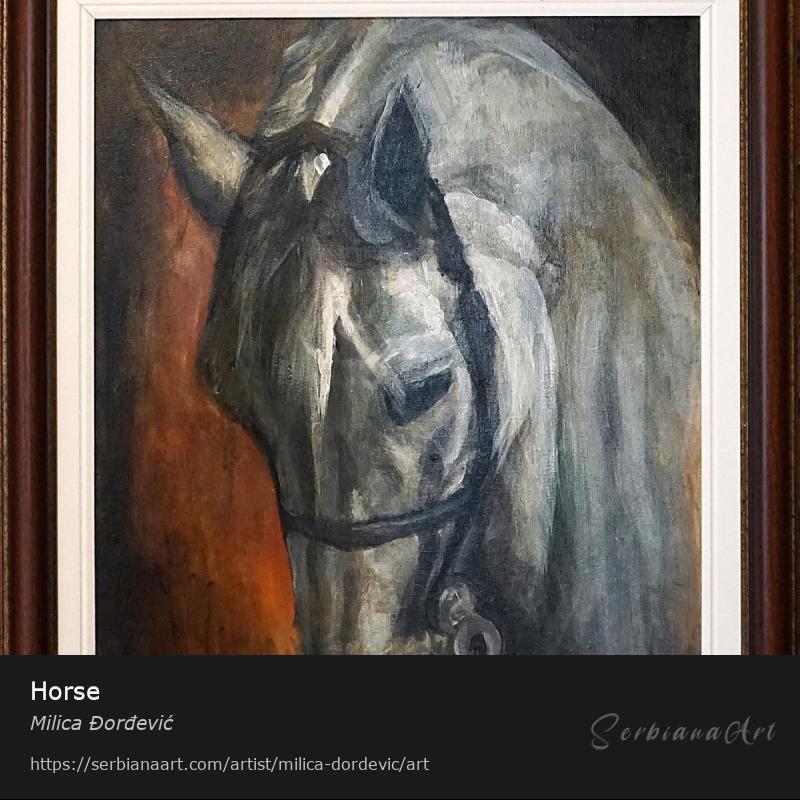 Horse, Acrylic/Canvas, Milica Đorđević