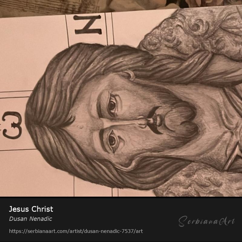 Jesus Christ, Graphics/Paper, Dusan Nenadic