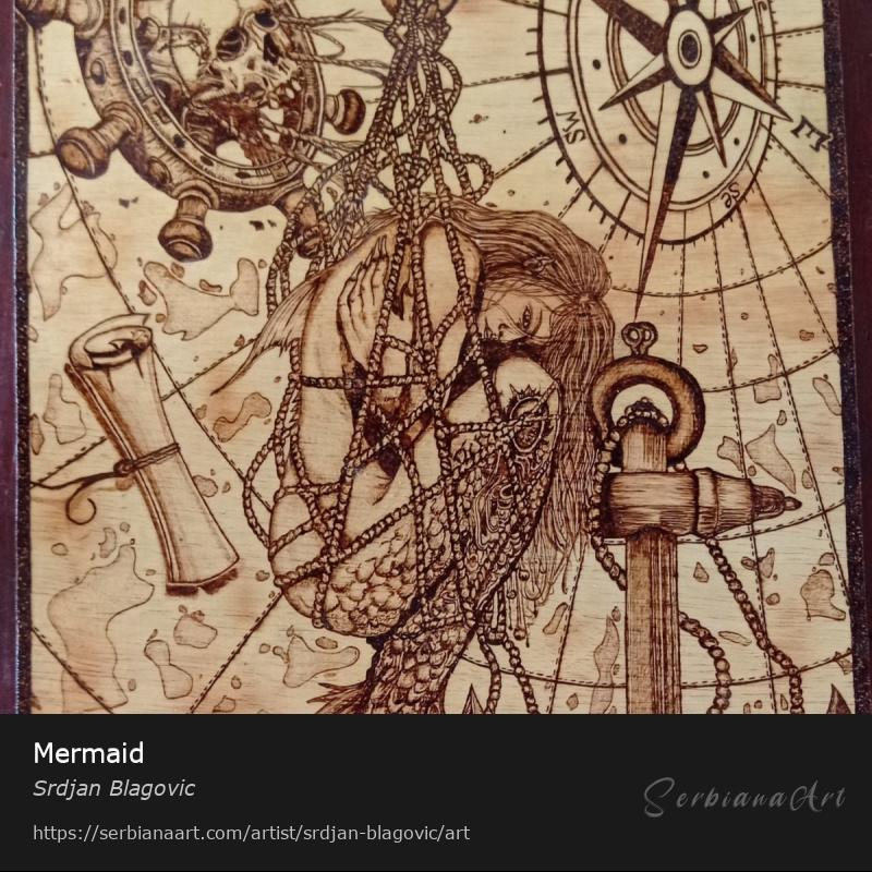 Mermaid, Creative Handicraft/Wood, Srdjan Blagovic