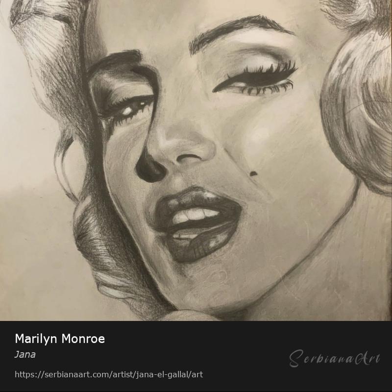 Marilyn Monroe, Pencil/Paper, Jana