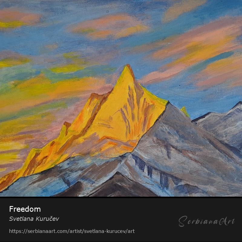 Freedom, Acrylic/Canvas, Svetlana Kuručev