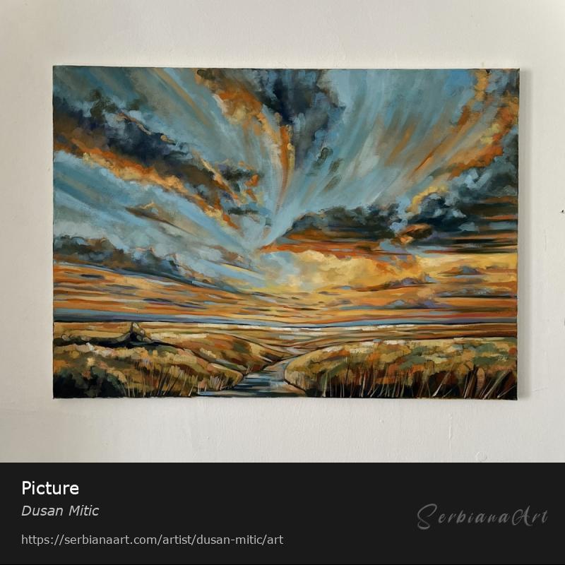 Picture, Oil/Canvas, Dusan Mitic