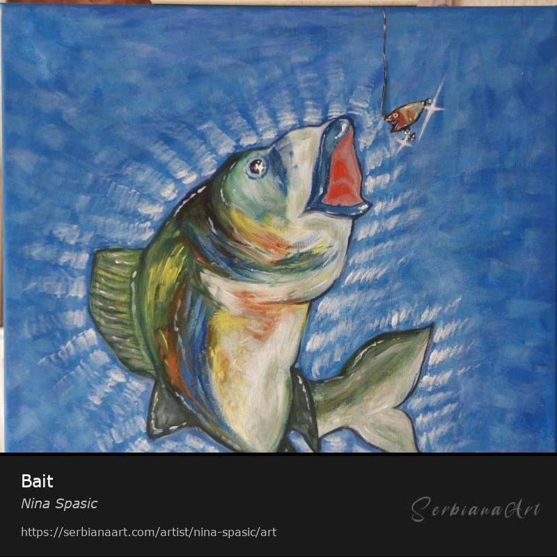 Bait, Tempera/Canvas, Nina Spasic