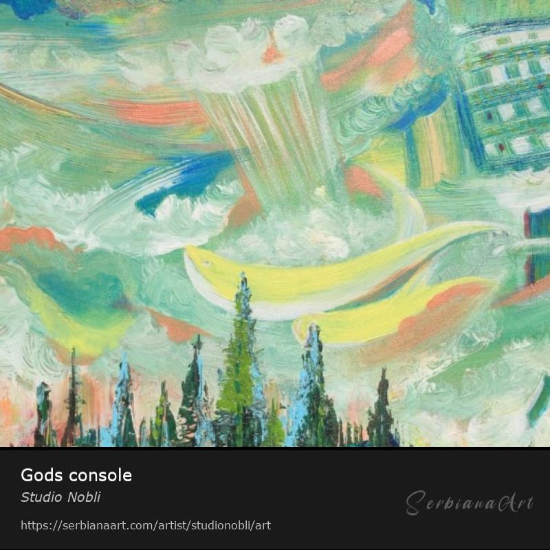 Gods console, Acrylic/Canvas, Studio Nobli
