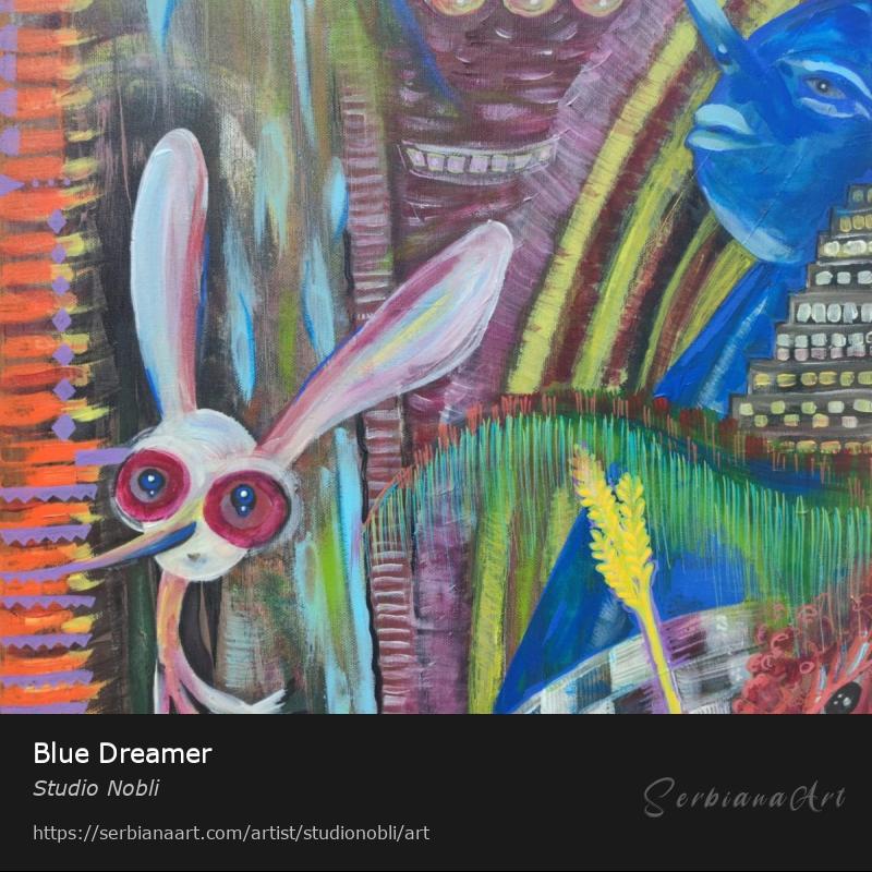 Blue Dreamer, Acrylic/Canvas, Studio Nobli