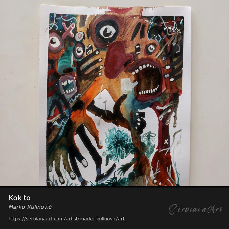 Kok to, Mixed Media/Paper, Marko Kulinović