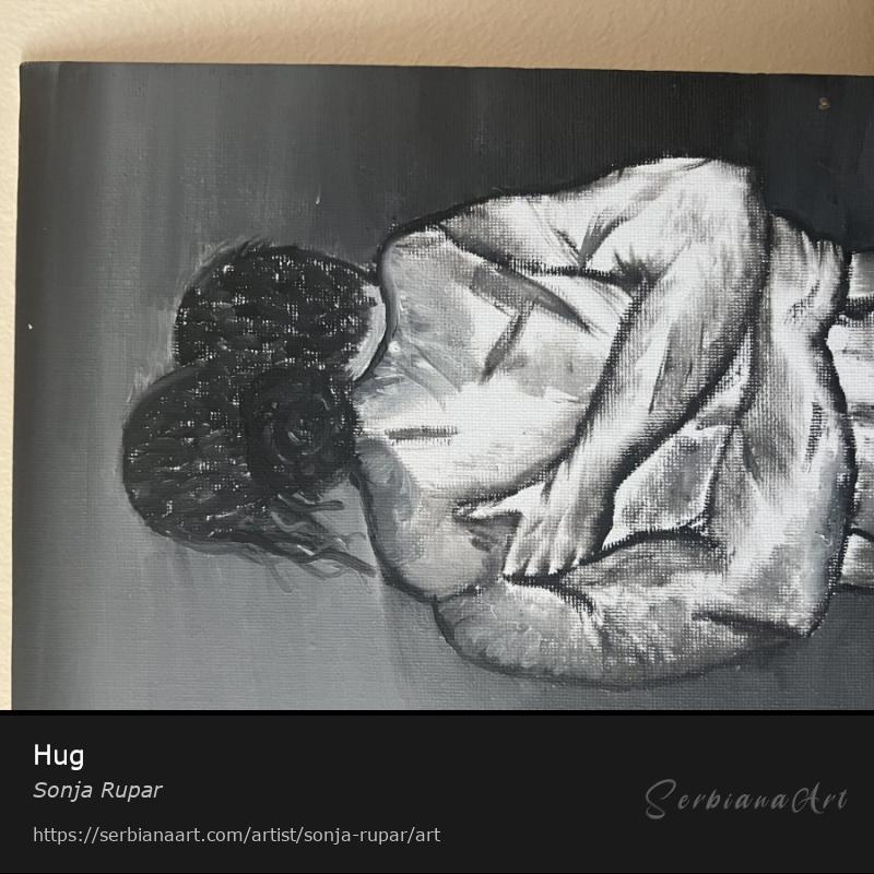 Hug, Oil/Canvas, Sonja Rupar