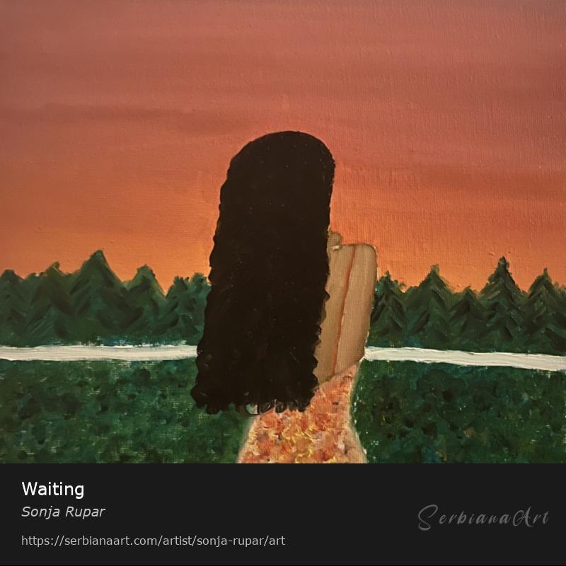 Waiting, Oil/Canvas, Sonja Rupar