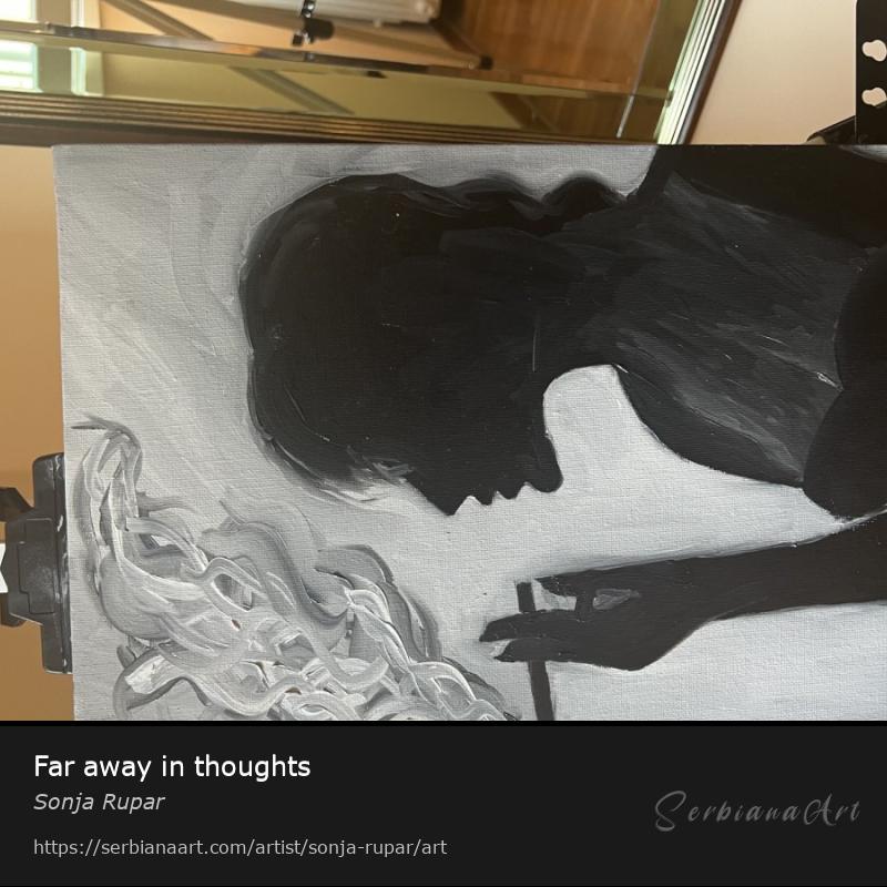 Far away in thoughts, Oil/Canvas, Sonja Rupar