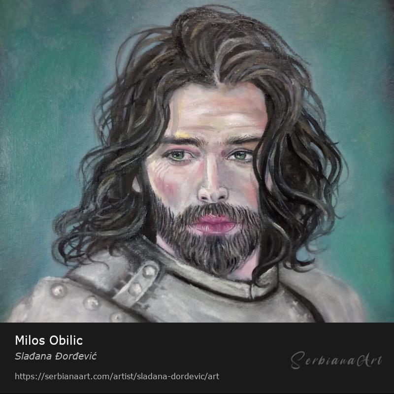 Milos Obilic, Oil/Canvas, Slađana Đorđević