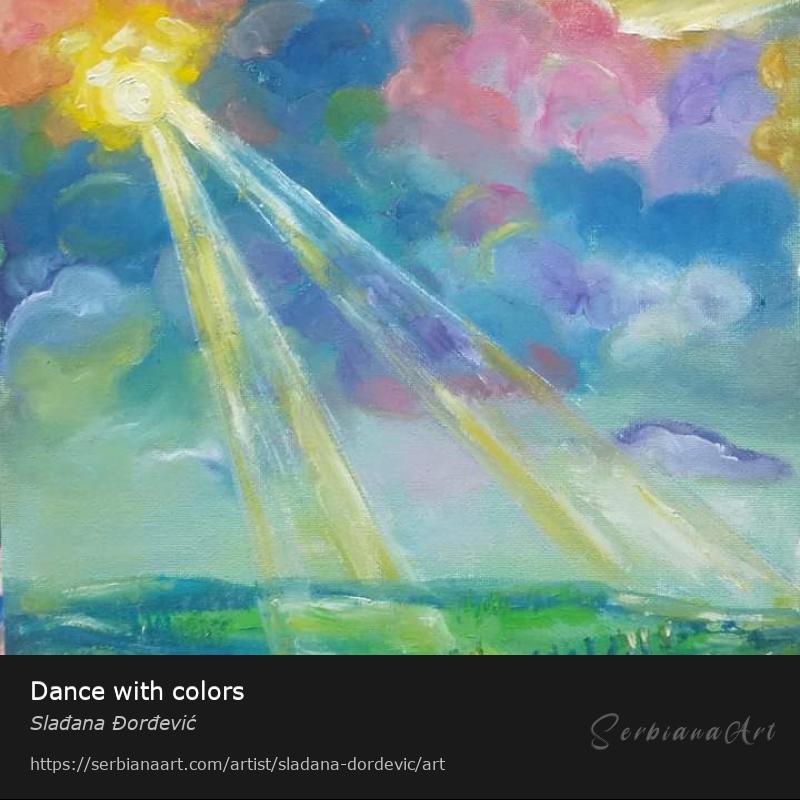 Dance with colors, Oil/Canvas, Slađana Đorđević