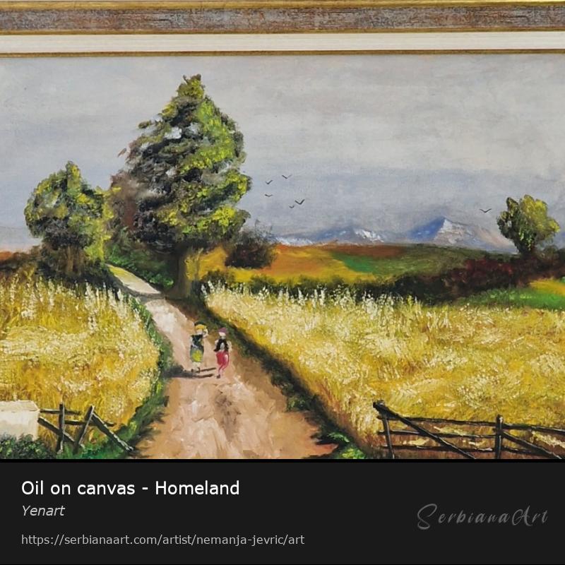 Oil on canvas - Homeland, Oil/Canvas, Yenart