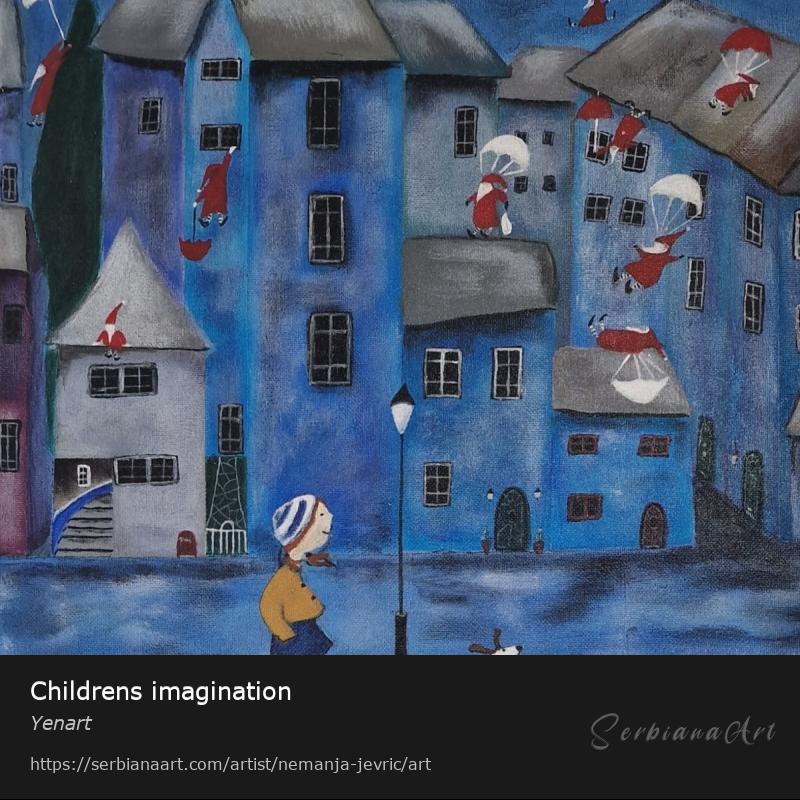Childrens imagination, Acrylic/Canvas, Yenart