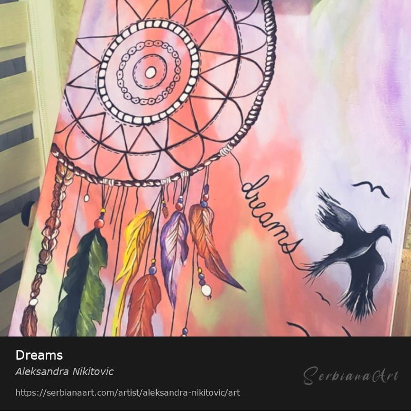 Dreams, Acrylic/Canvas, Aleksandra Nikitovic