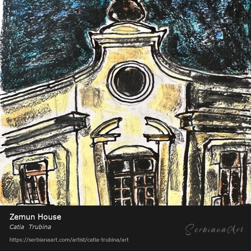 Zemun House, Pastel/Paper, Catia  Trubina