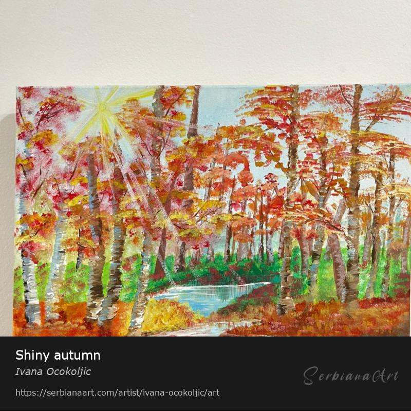 Shiny autumn, Tempera/Canvas, Ivana Ocokoljic
