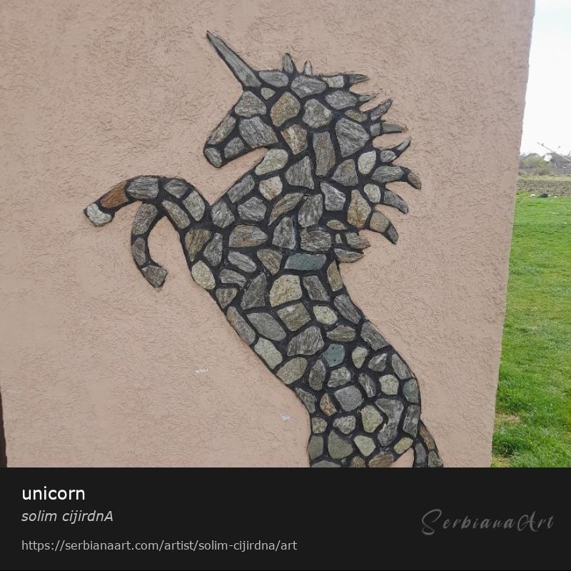 unicorn, Mosaic/Stone, solim cijirdnA