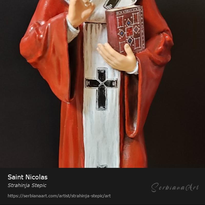 Saint Nicolas, Sculpture/Mixed, Strahinja Stepic