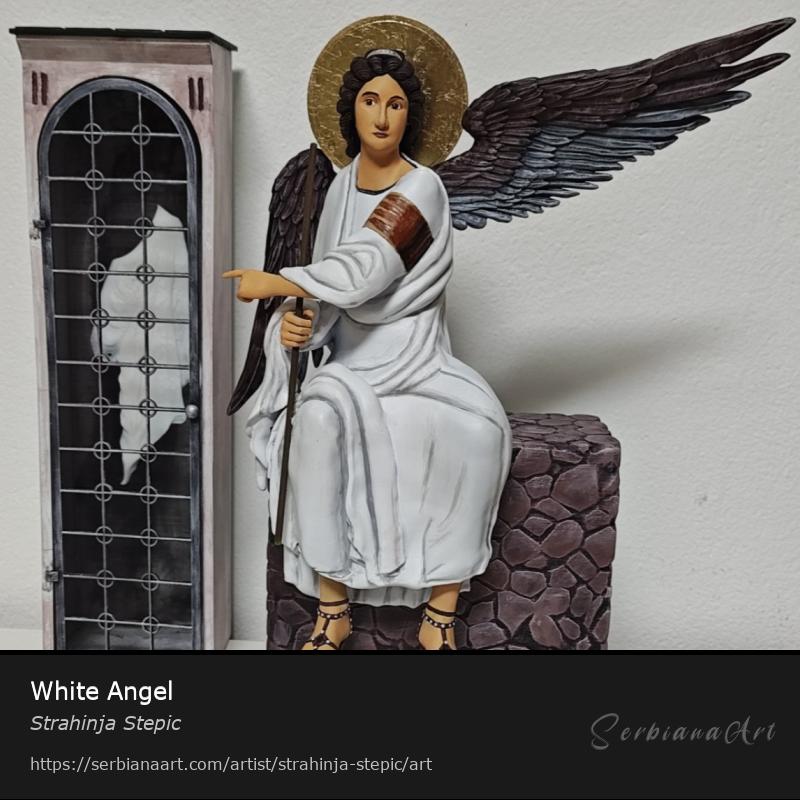 White Angel, Sculpture/Mixed, Strahinja Stepic