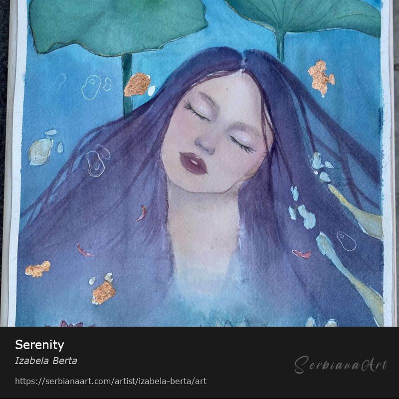 Serenity, Watercolor/Paper, Izabela Berta