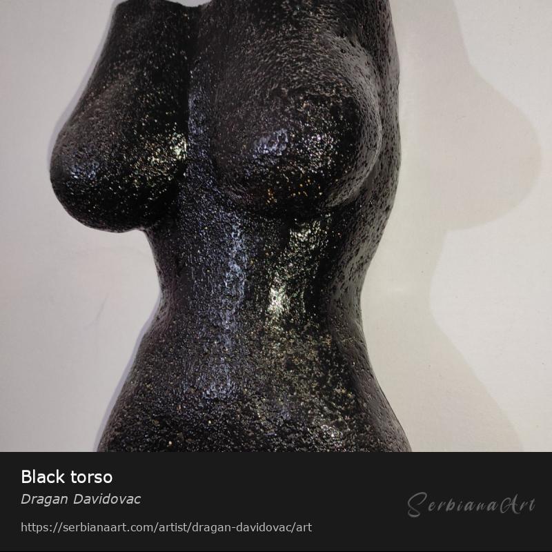 Black torso, Sculpture/Mixed, Dragan Davidovac