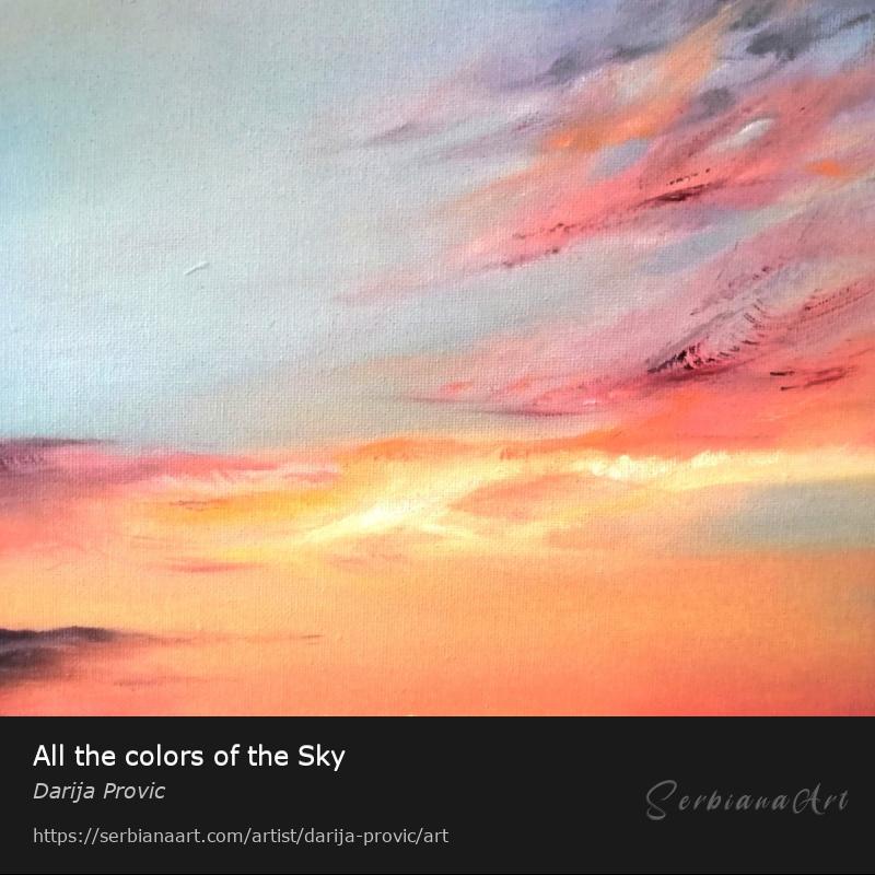 All the colors of the Sky, Oil/Canvas, Darija Provic
