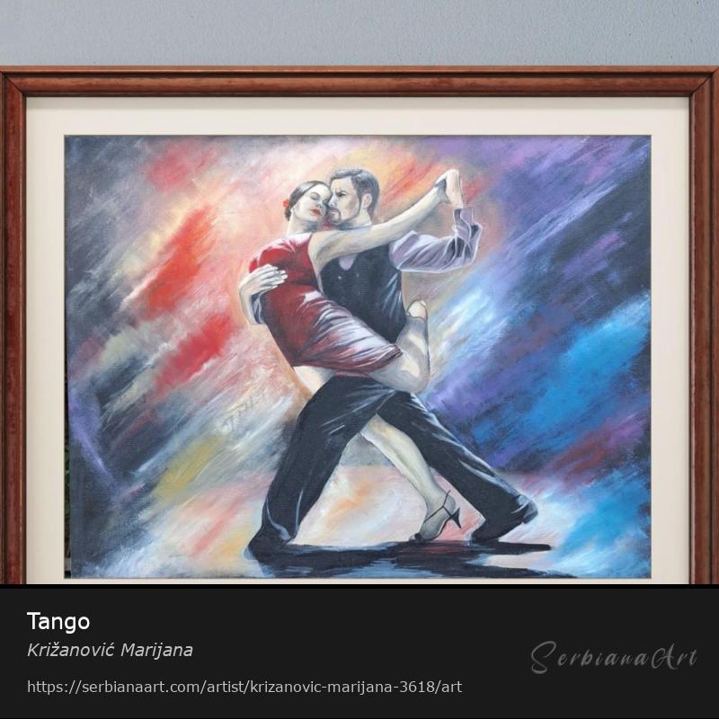 Tango, Oil/Canvas, Križanović Marijana