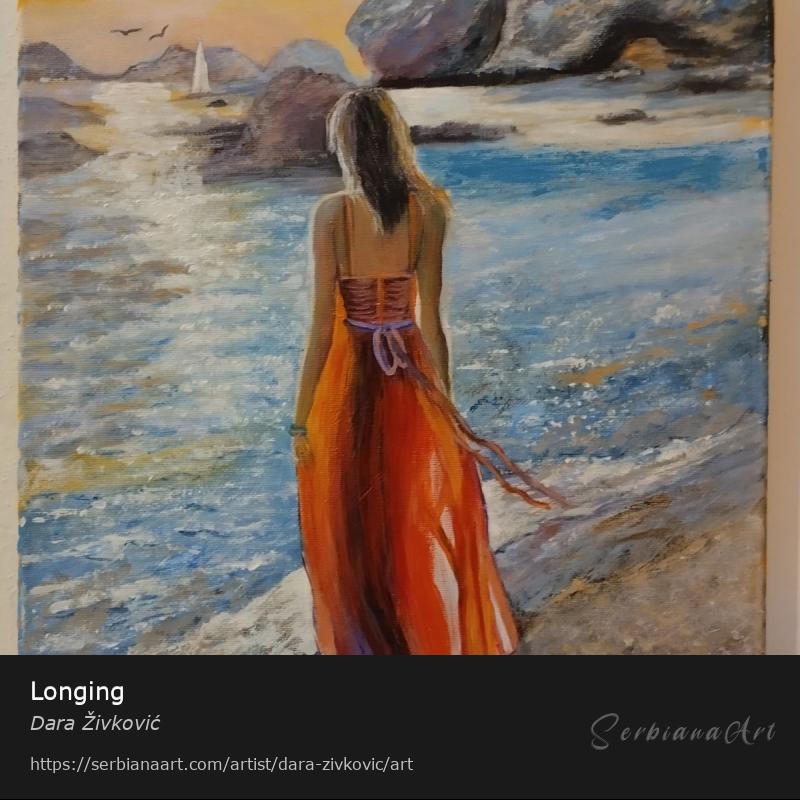 Longing, Acrylic/Canvas, Dara Živković