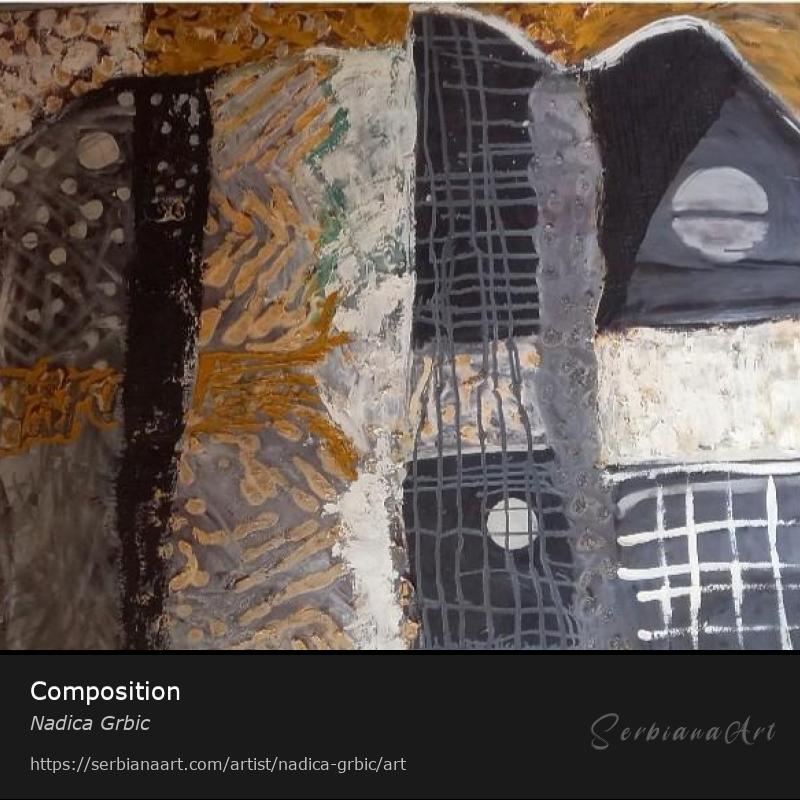 Composition, Oil/Canvas, Nadica Grbic