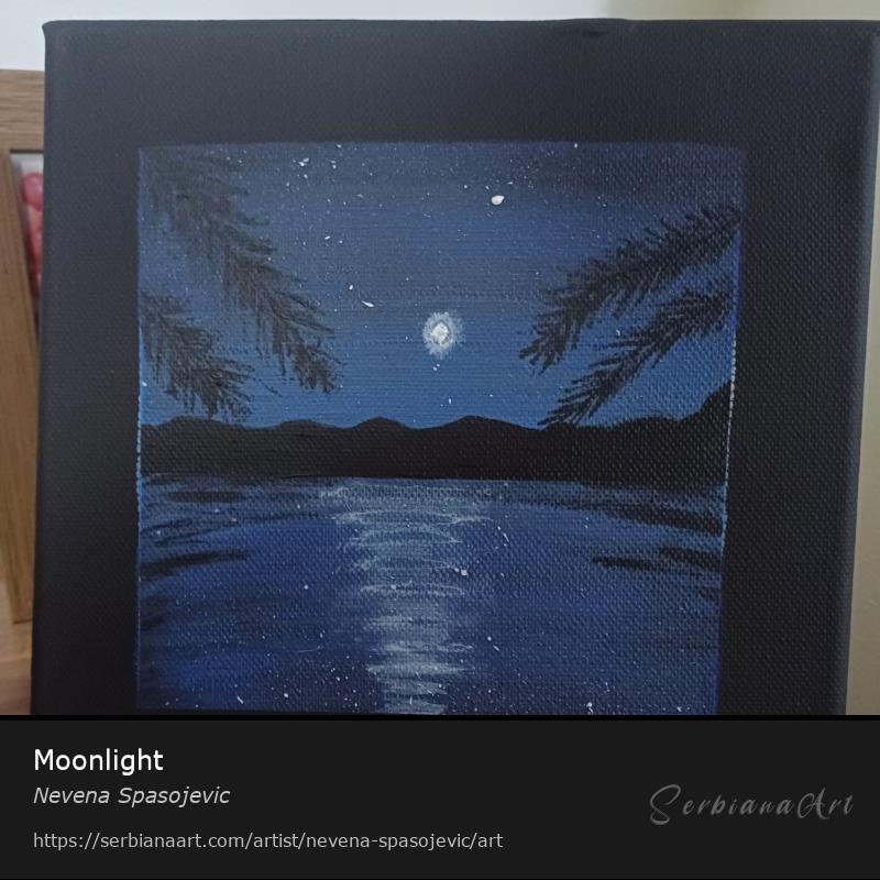 Moonlight, Acrylic/Canvas, Nevena Spasojevic