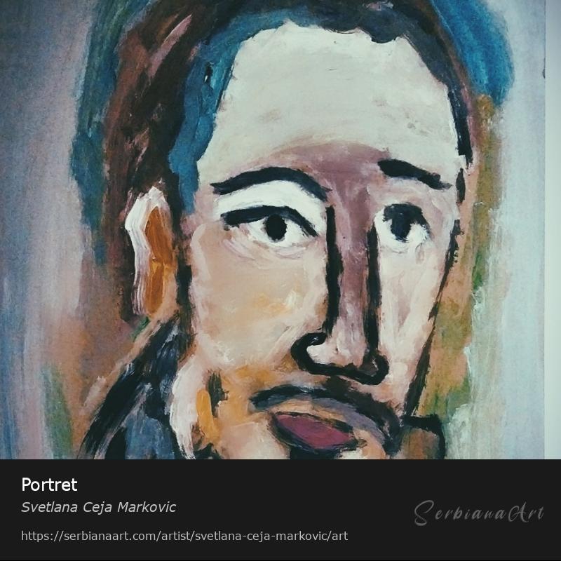 Portret, Acrylic/Canvas, Svetlana Ceja Markovic