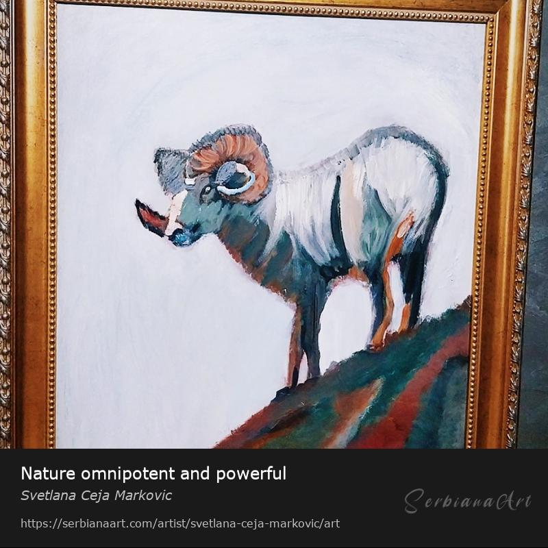 Nature omnipotent and powerful, Mixed Media/Canvas, Svetlana Ceja Markovic