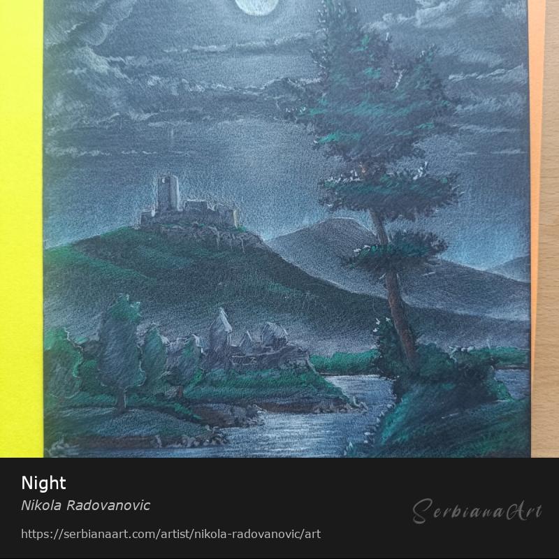 Night, Pencil/Paper, Nikola Radovanovic