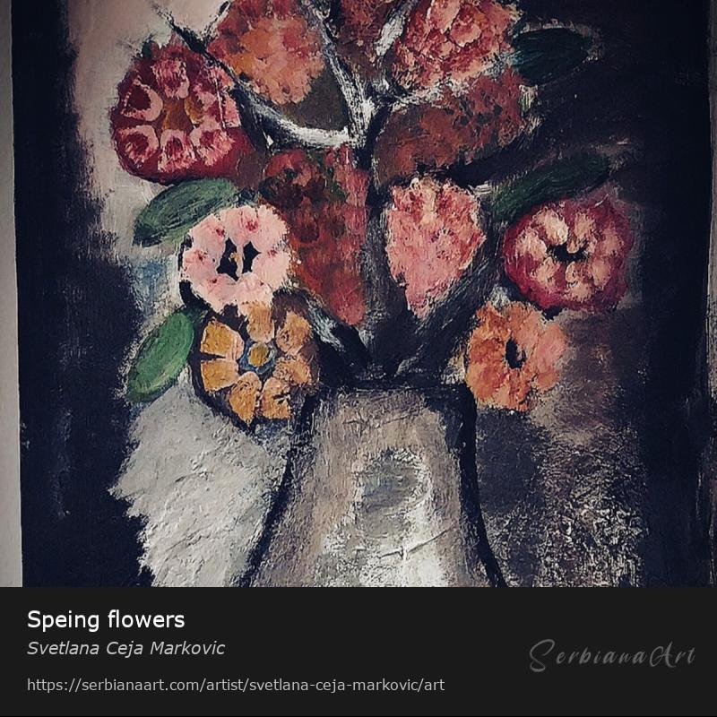 Speing flowers, Acrylic/Canvas, Svetlana Ceja Markovic