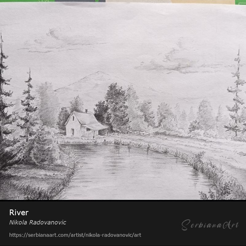 River, Pencil/Paper, Nikola Radovanovic