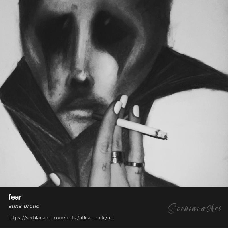 fear, Charcoal/Mixed, atina protić