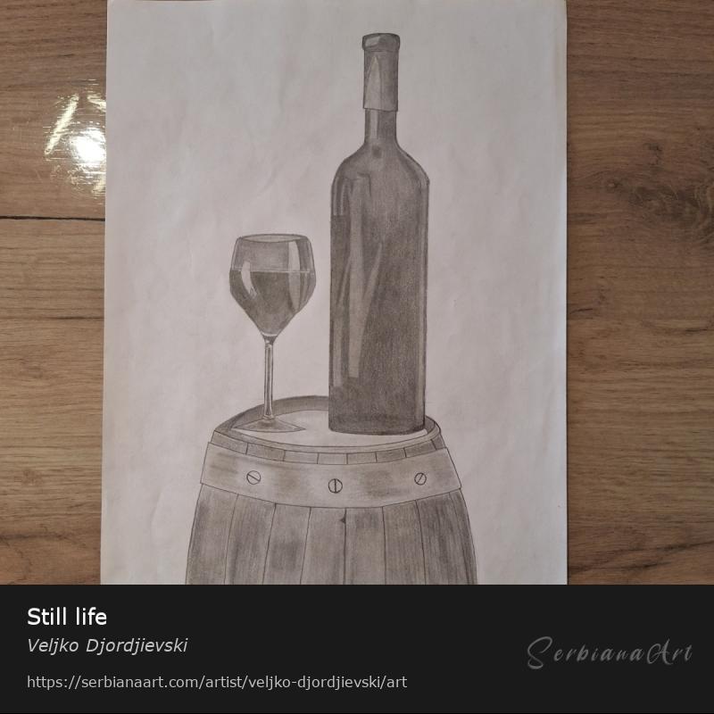 Still life, Pencil/Paper, Veljko Djordjievski