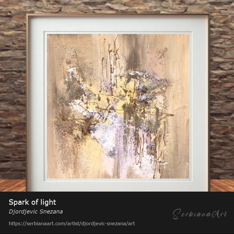 Spark of light, Mixed Media/Canvas, Djordjevic Snezana