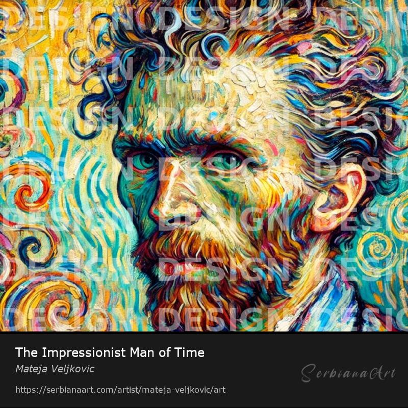 The Impressionist Man of Time, Digital Art/Unspecified, Mateja Veljkovic