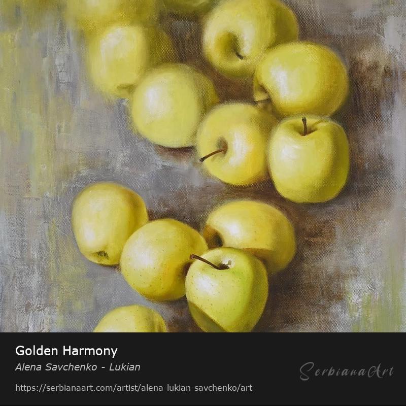 Golden Harmony, Oil/Canvas, Alena Savchenko - Lukian