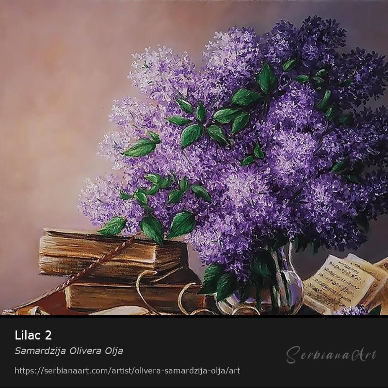 Lilac 2, Oil/Canvas, Samardzija Olivera Olja