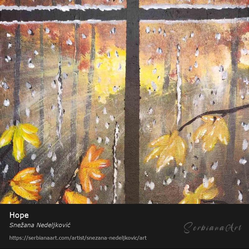 Hope, Acrylic/Canvas, Snežana Nedeljković