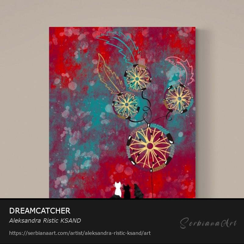 DREAMCATCHER, Digital Art/Canvas, Aleksandra Ristic KSAND