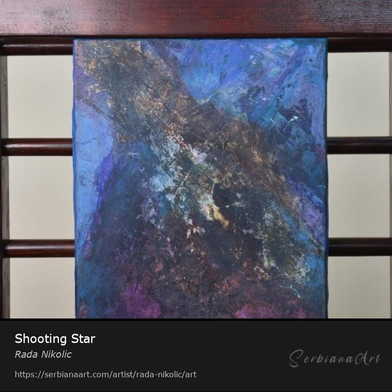 Shooting Star, Acrylic/Canvas, Rada Nikolic