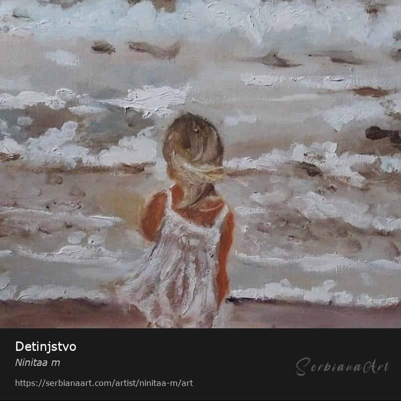 Detinjstvo, Oil/Canvas, Ninitaa m