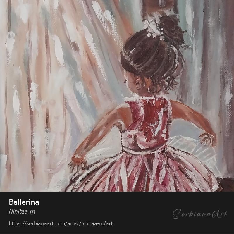 Ballerina, Oil/Canvas, Ninitaa m