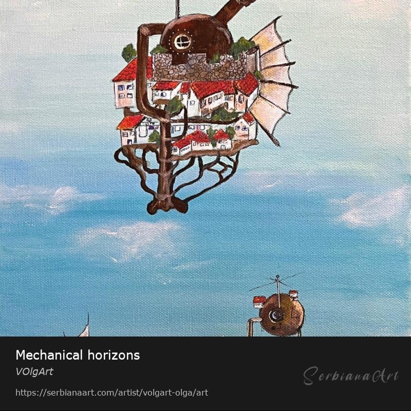 Mechanical horizons, Acrylic/Canvas, VOlgArt