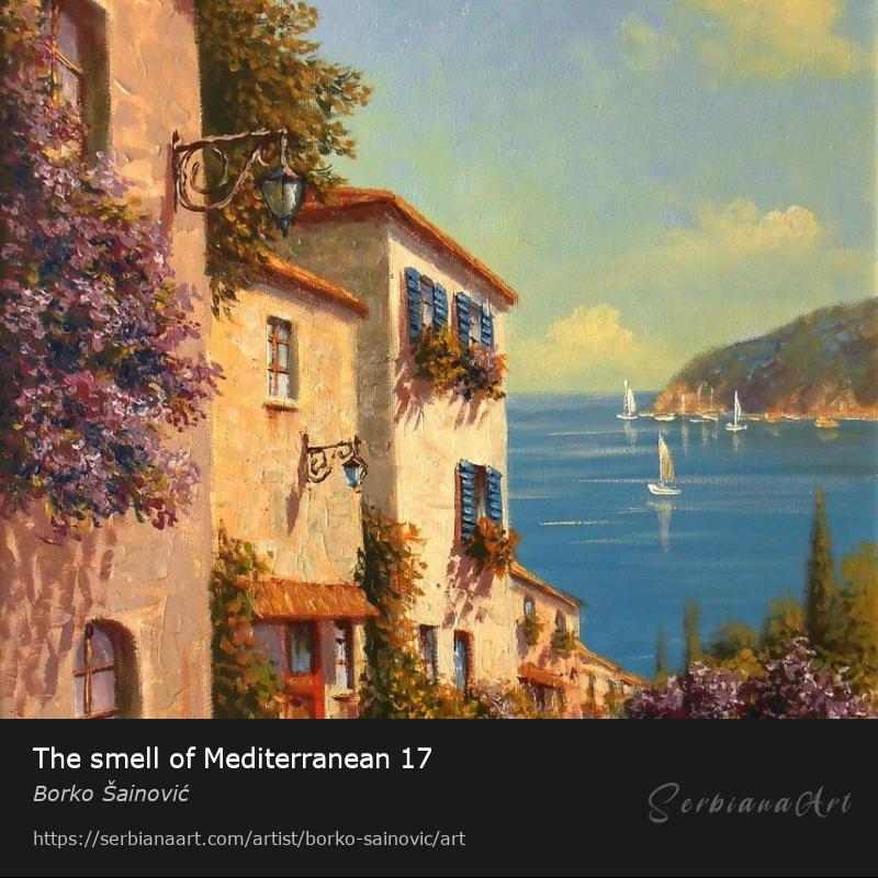 The smell of Mediterranean 17, Oil/Canvas, Borko Šainović