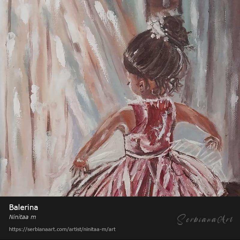 Balerina, Oil/Canvas, Ninitaa m